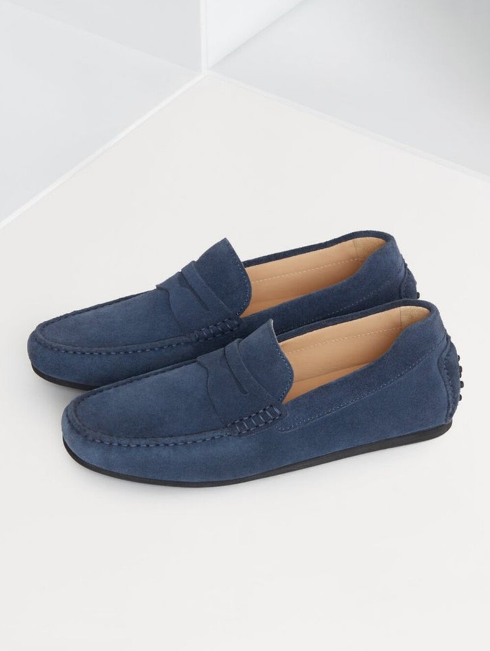 Jack Erwin Decker Suede Casual Driving Loafers Blue Men's Size 11